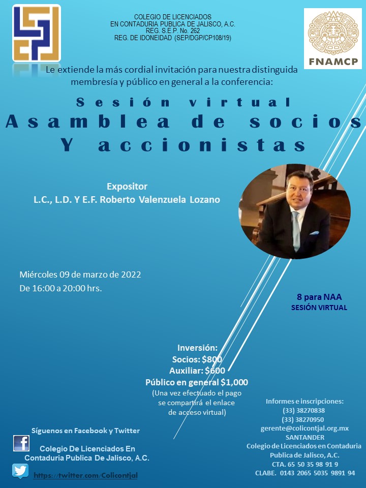 Asamblea de socios y accionistas