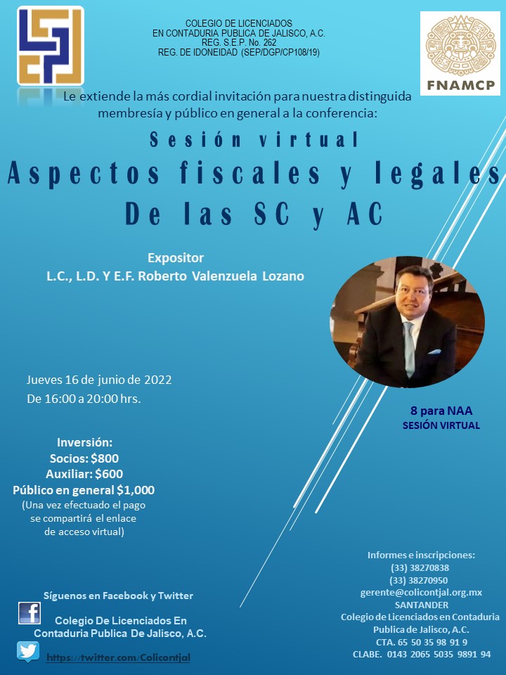 Aspectos fiscales y legales de las SC y AC