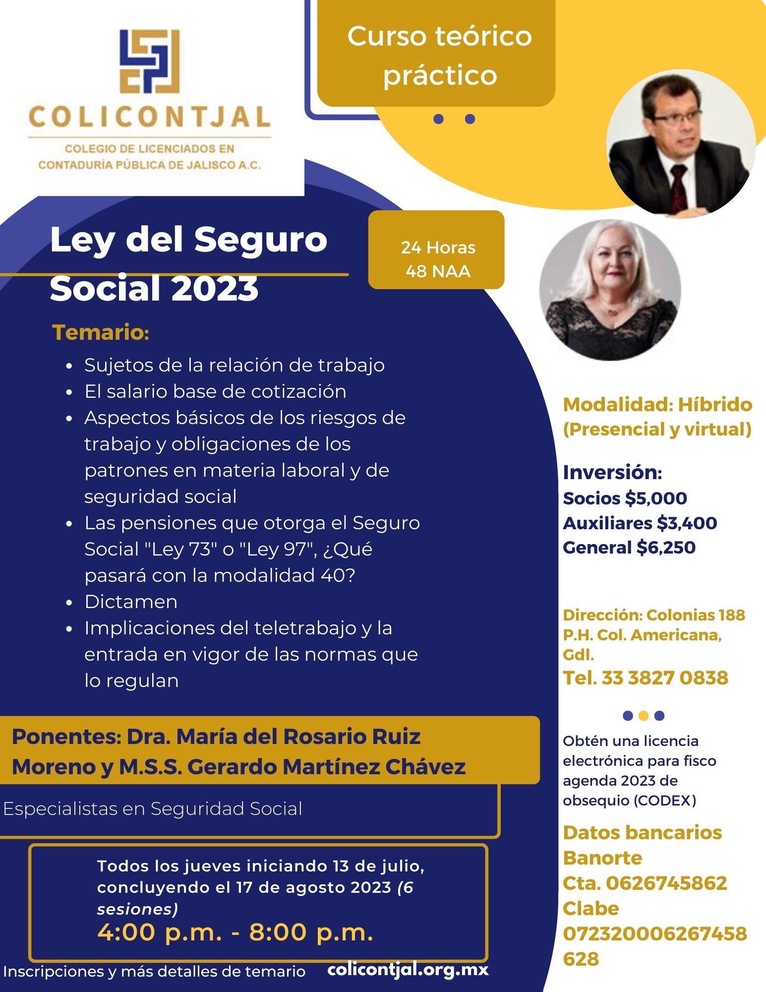 Ley del Seguro Social 2023 -Curso teórico práctico" Sesión 2 de 6